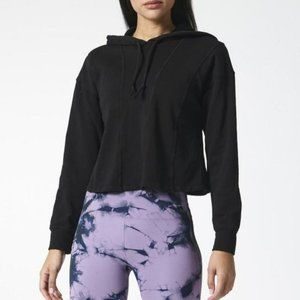 🌸SOLD🌸 NWT NUX | Seams Great Black Long Sleeve Cropped Sweatshirt Hoodie Large